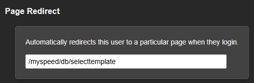 Page Redirect