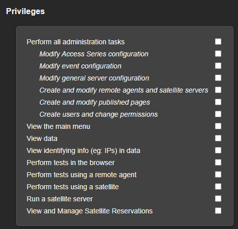 Privileges