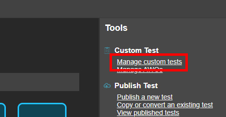 manage custom link