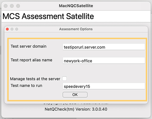 mac sat settings