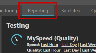 reporting tab