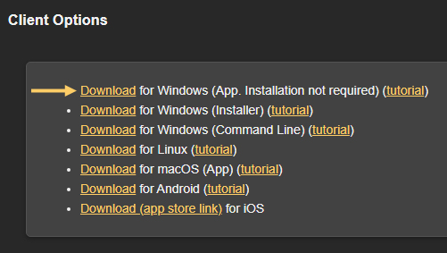 download windows app client satellite
