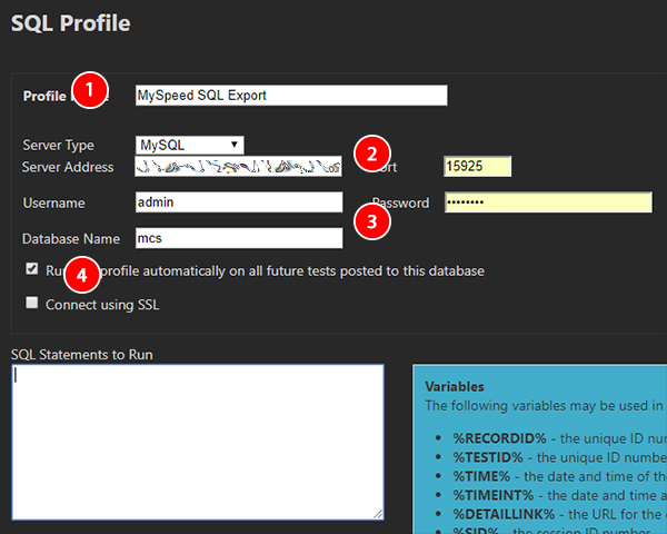 sql connection settings