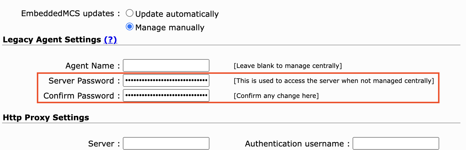 legacy agent passwords