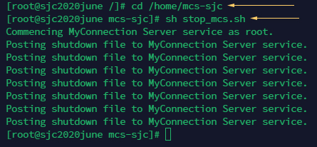 Browse to MCS installation directory