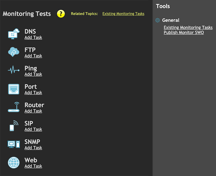 monitoring tests