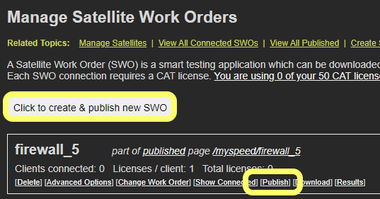 publish a new swo