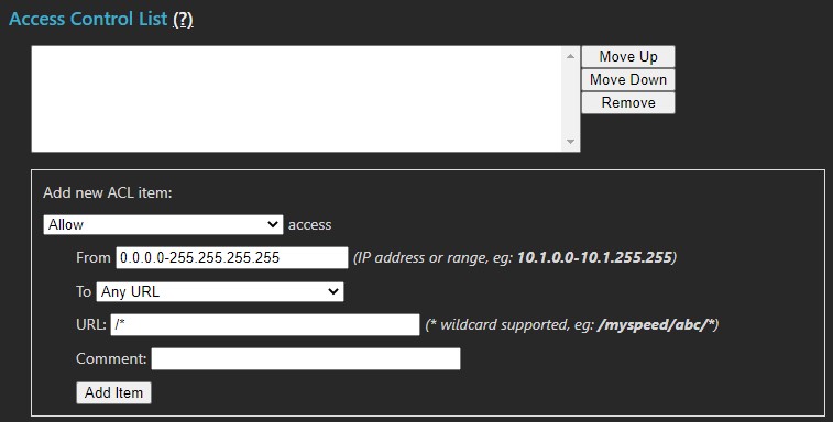 Access control list