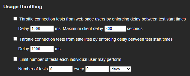 usage throttling