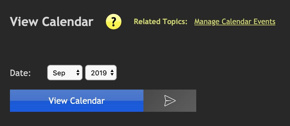 view calendar by month