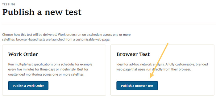 Web Page publish option