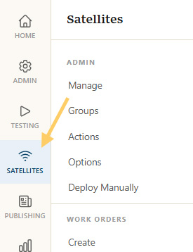 Satellite menu item