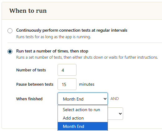 Assign an action to a work order during its creation