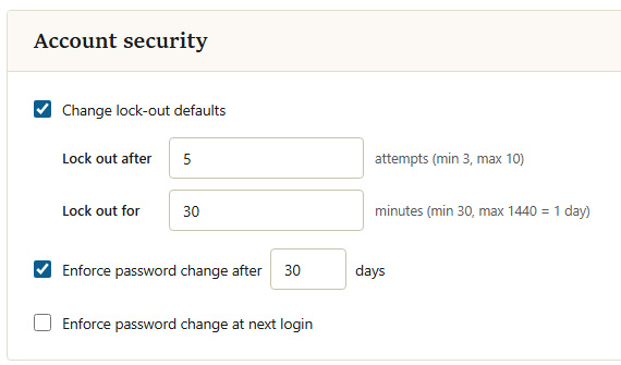 Additional Security