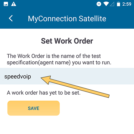 Set work order