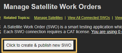 Create a work order button