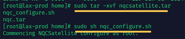 Untar Linux satellite