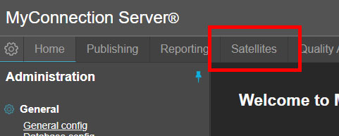 Satellites tab