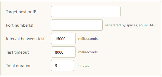 Port test configuration options
