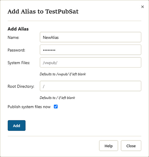 Add an Alias