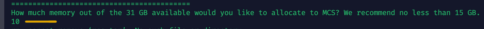 Assign memory