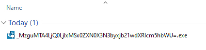 Downloaded satellite file with long filename