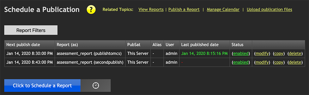 Activate publication
